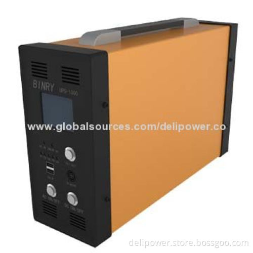 930Wh, 1,000W, UPS with Double USB 5V, 12V DC/10A Voltage Output